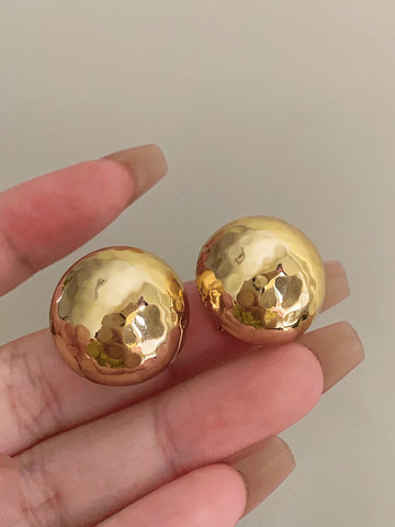 Reaghan Hammered Disk Earrings [WSNP696K]