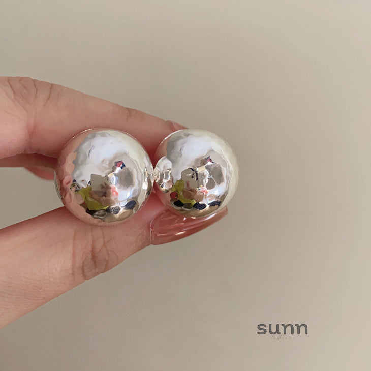 Reaghan Hammered Disk Earrings [L36KH9JO]