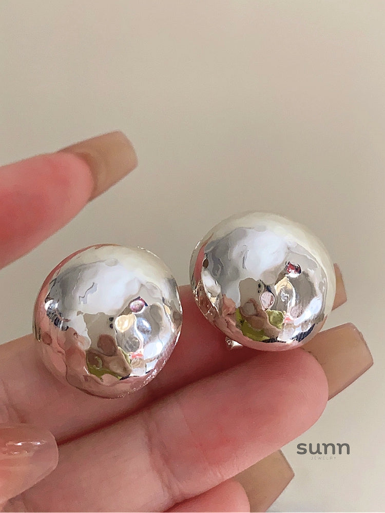 Reaghan Hammered Disk Earrings [61BMO8AU]