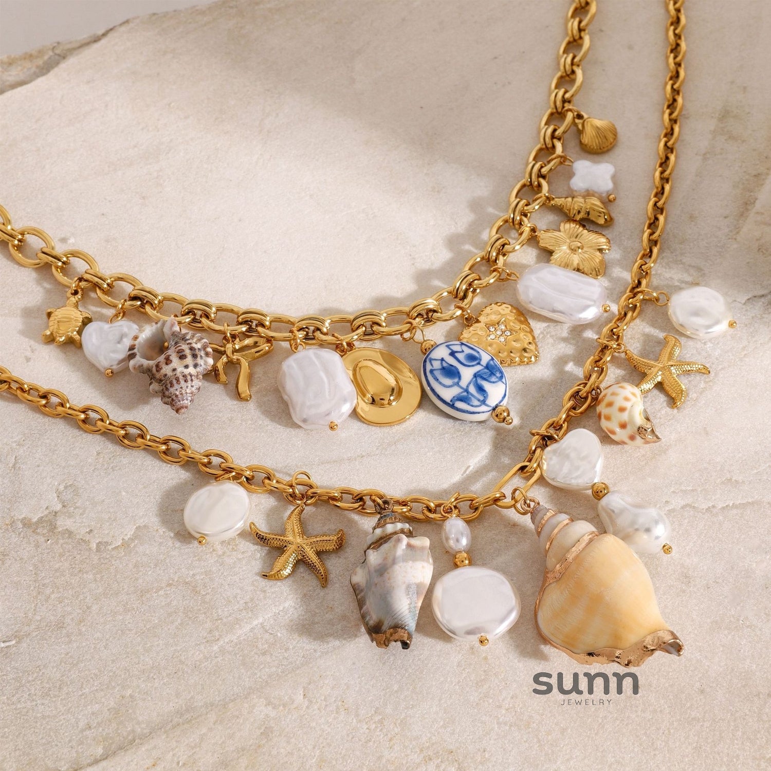 Reaghan Shell Charm Necklace [IRZKQLZ7]