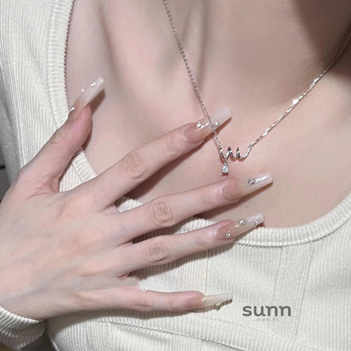 Rebecca Sterling Zircon Teardrop Necklace