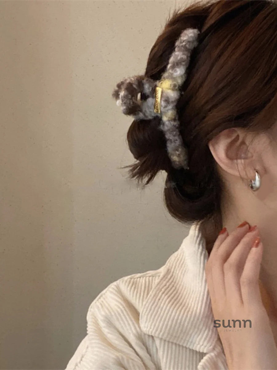 Rebekah Plush Hair Claw