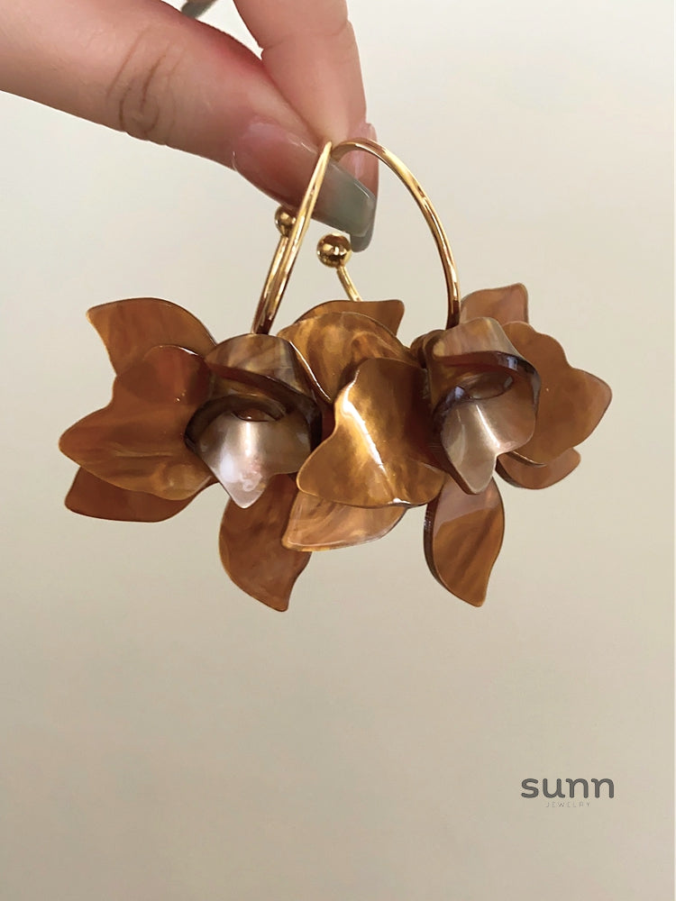 Rebel Retro Bloom Earrings [1TEZB69C]
