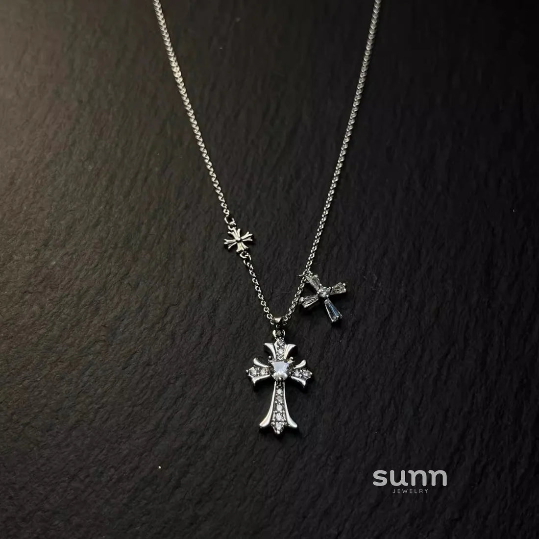 Reem Starry Cross Necklace