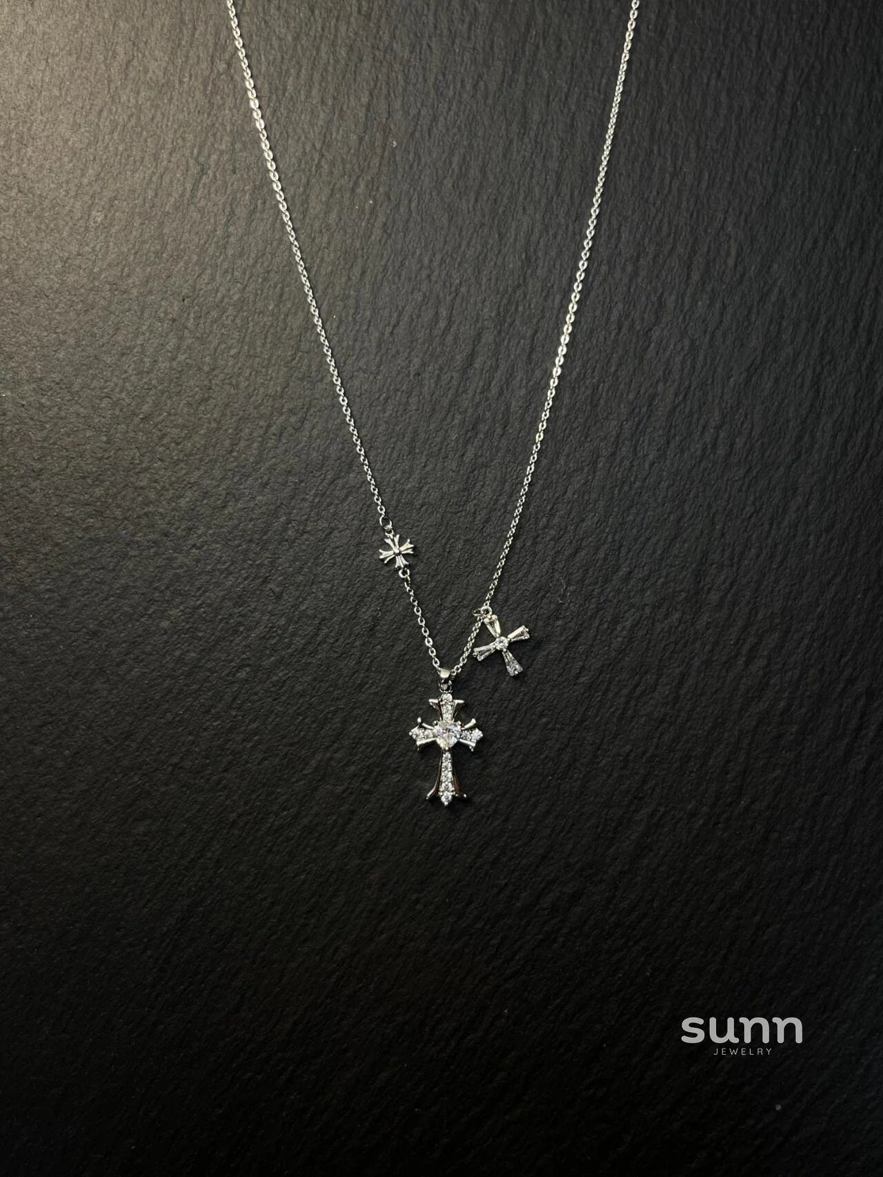 Reem Starry Cross Necklace
