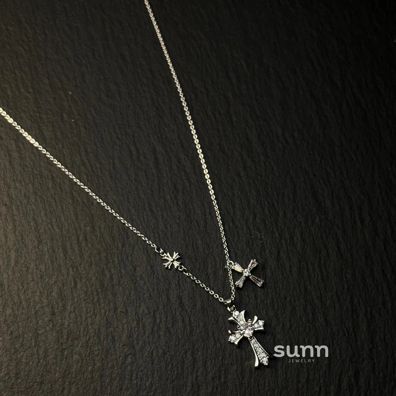 Reem Starry Cross Necklace