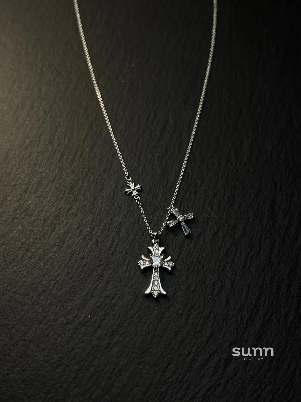 Reem Starry Cross Necklace