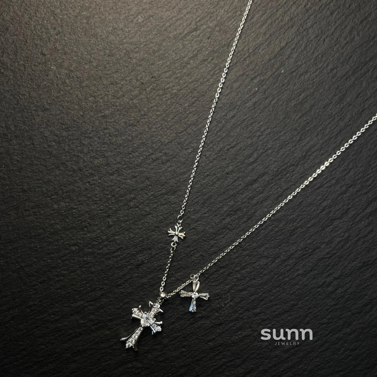 Reem Starry Cross Necklace