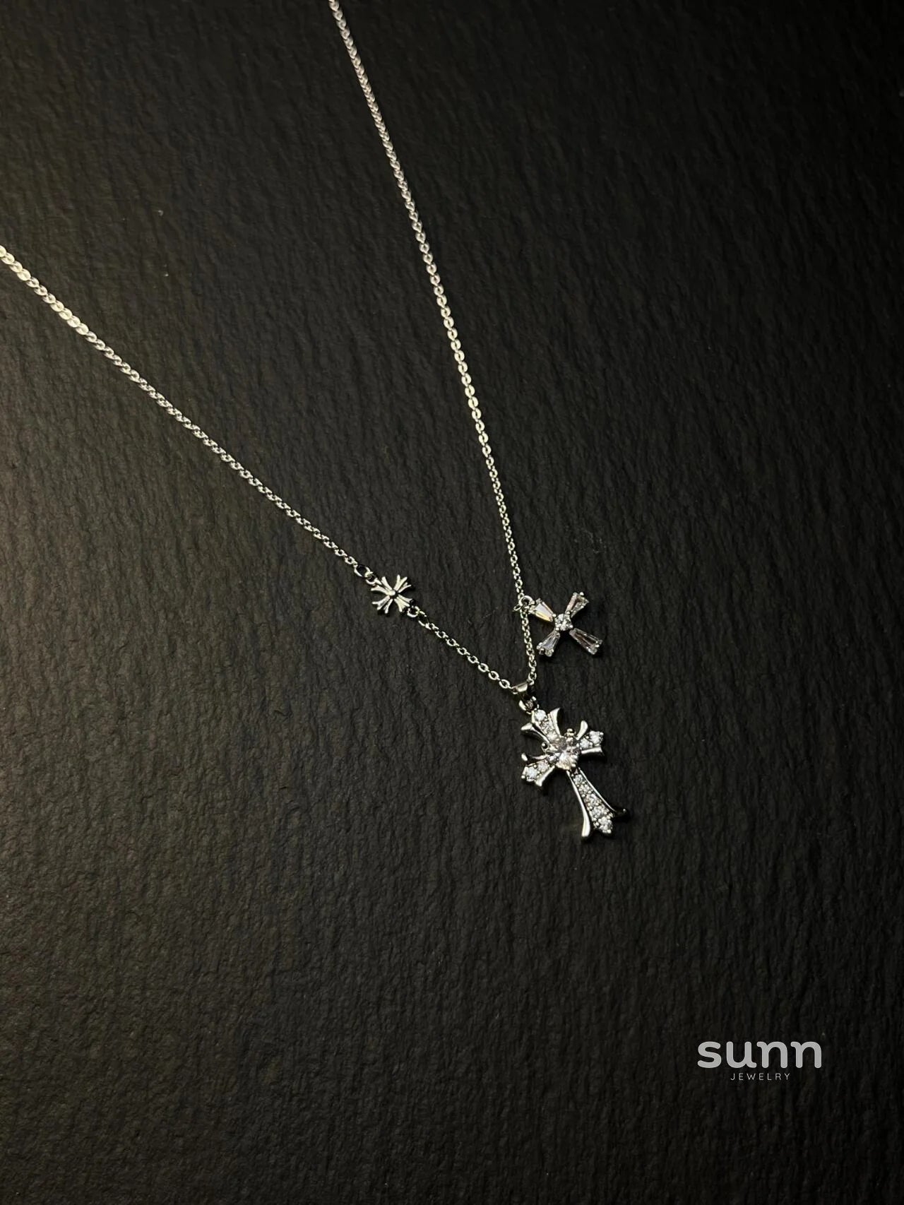 Reem Starry Cross Necklace