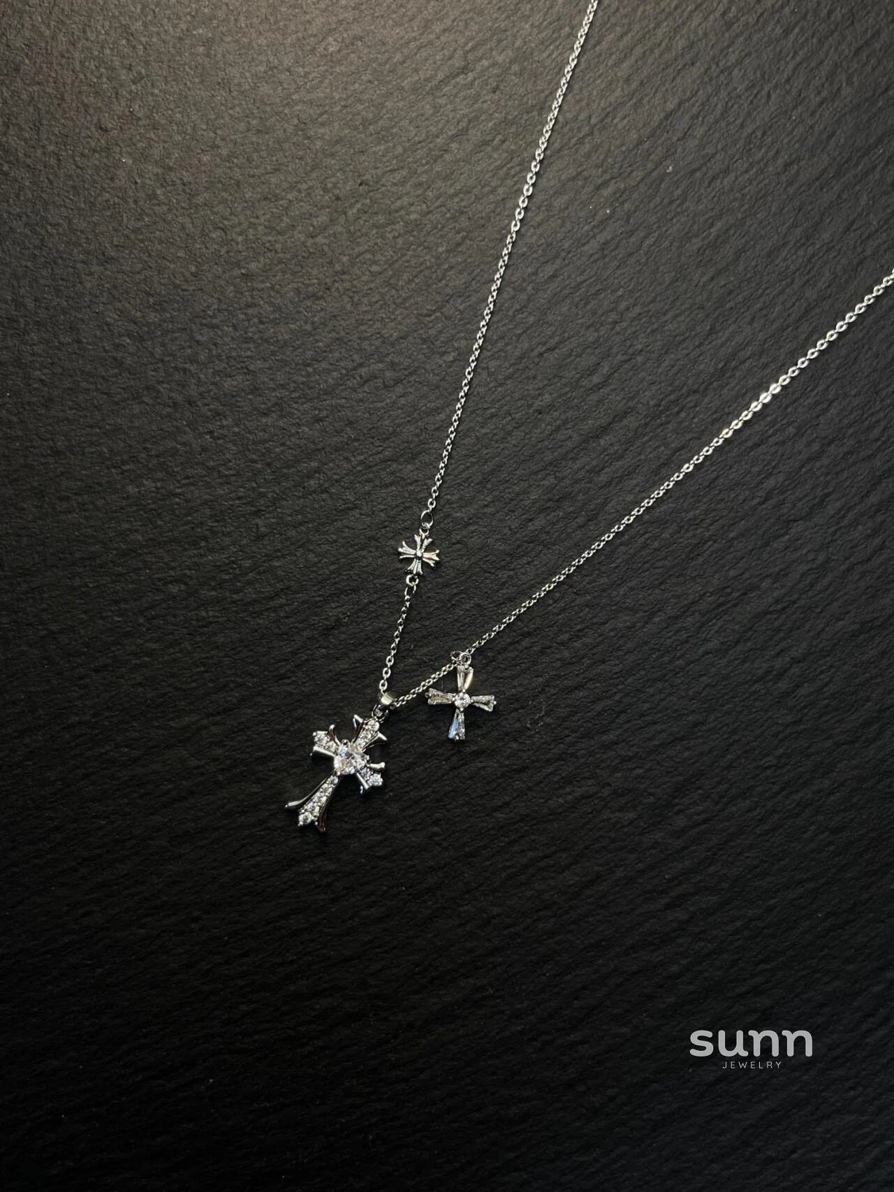 Reem Starry Cross Necklace