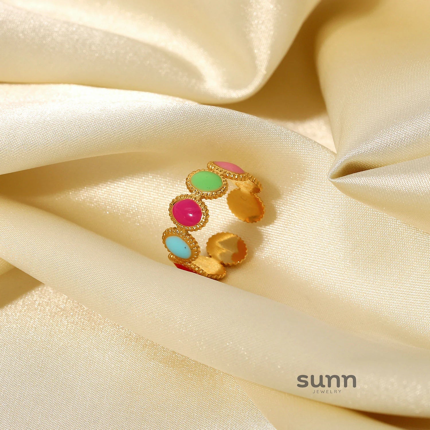Rei Vibrant Enamel Ring