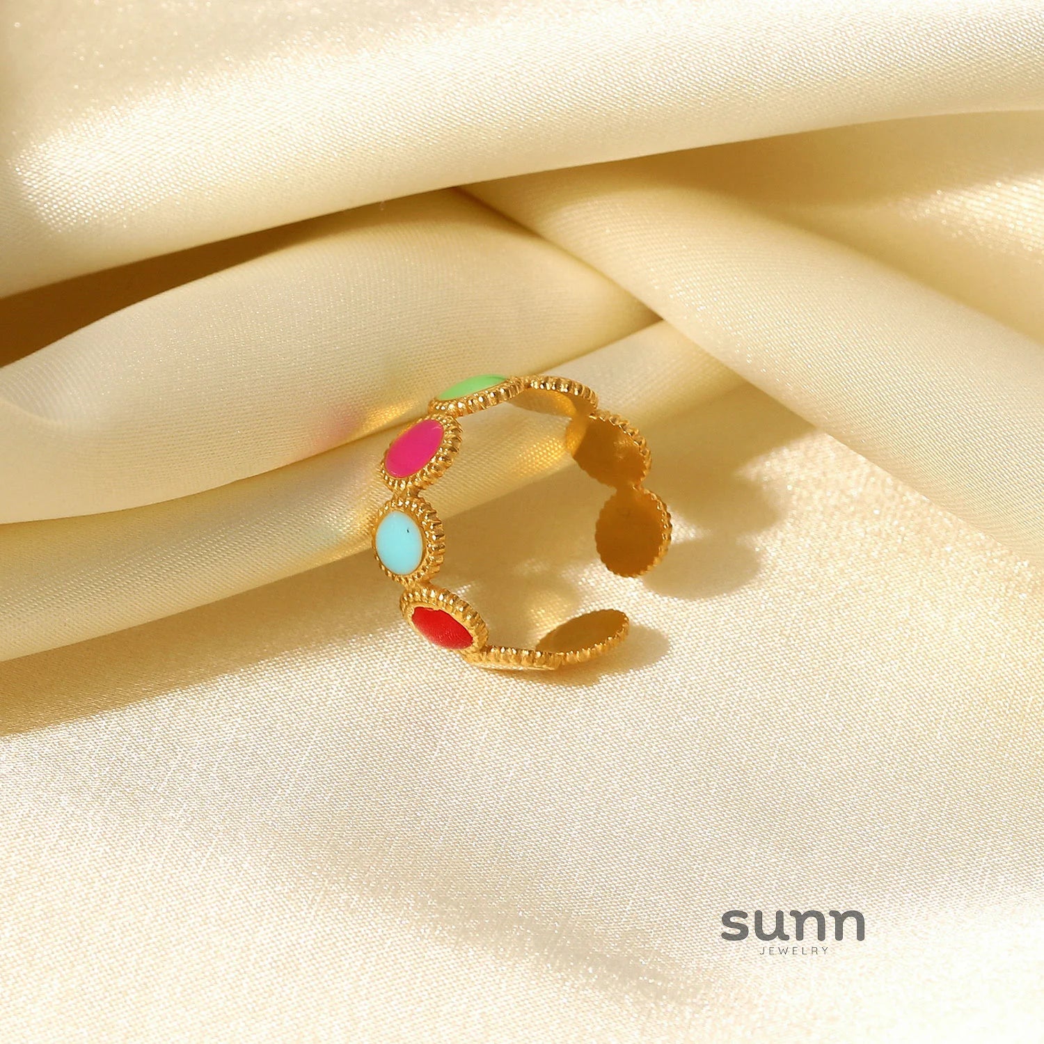 Rei Vibrant Enamel Ring