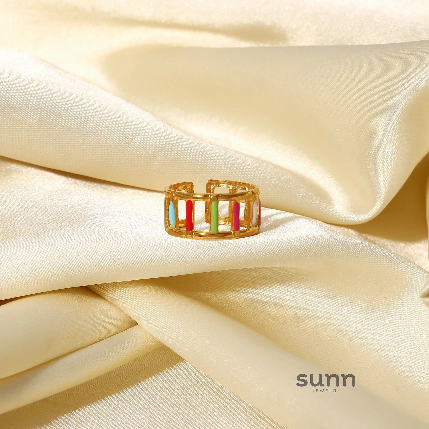 Rei Vibrant Enamel Ring