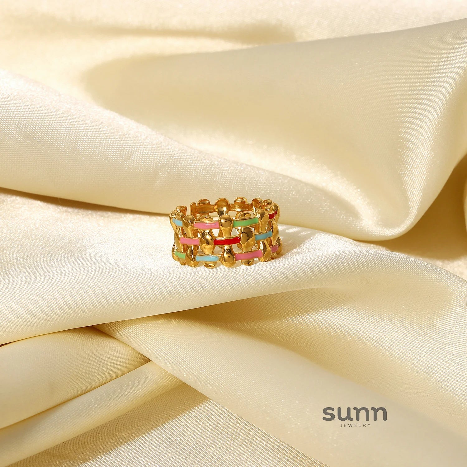 Rei Vibrant Enamel Ring