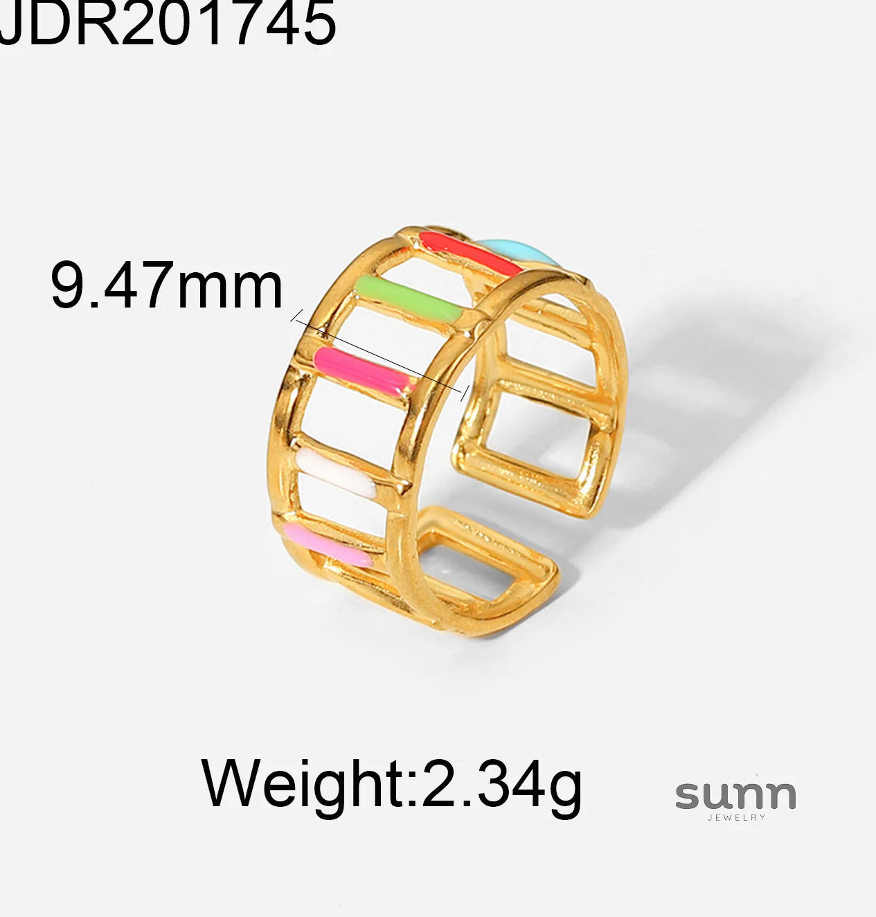 Rei Vibrant Enamel Ring