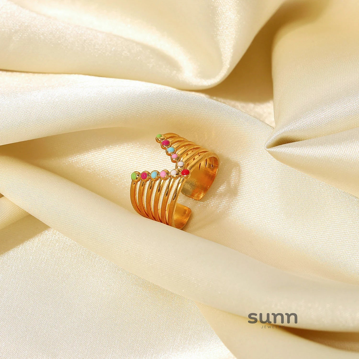 Rei Vibrant Enamel Ring