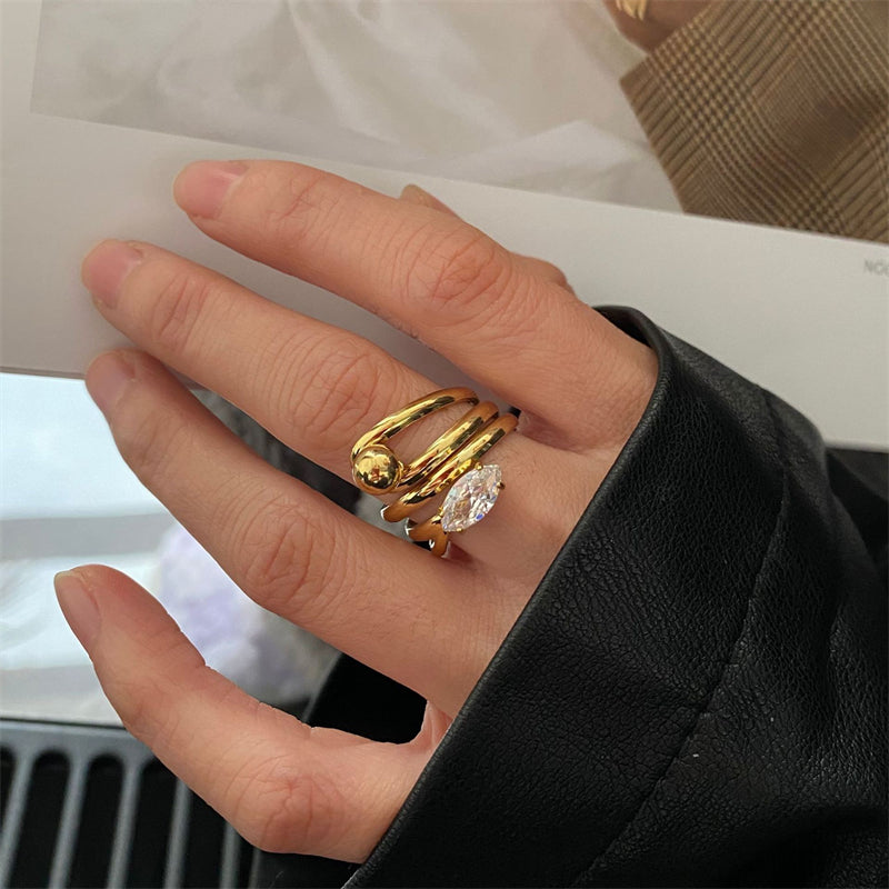 Remie Multi-Layer Zircon Ring [BTOK37KN]