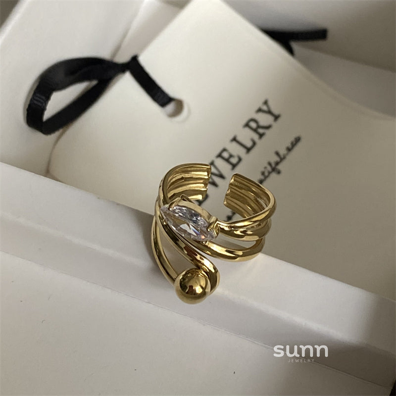 Remie Multi-Layer Zircon Ring [2CLVZW31]