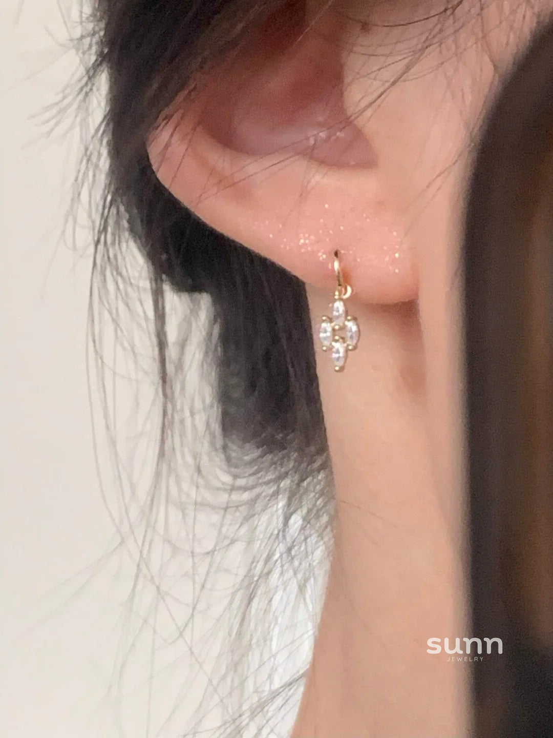 Ren Diamond Stud Earrings
