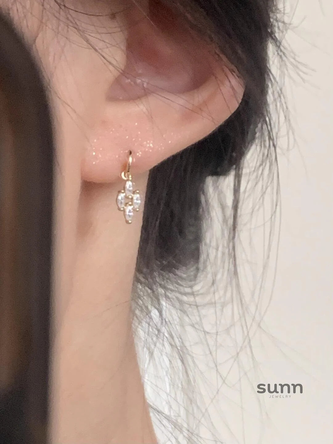 Ren Diamond Stud Earrings