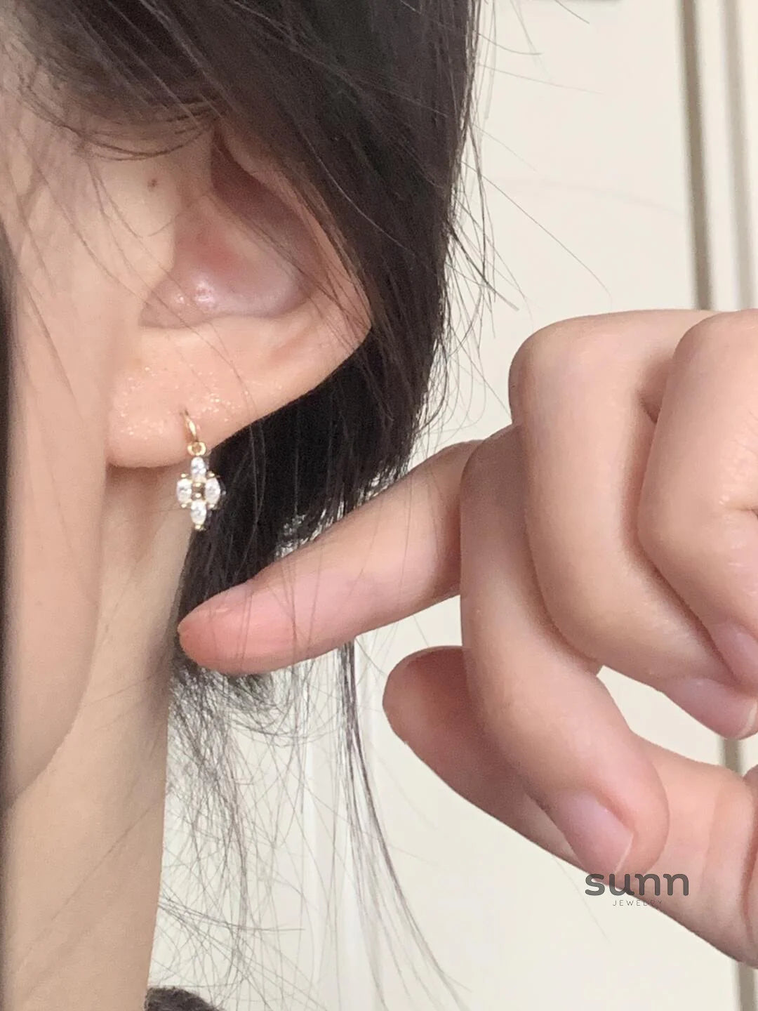Ren Diamond Stud Earrings