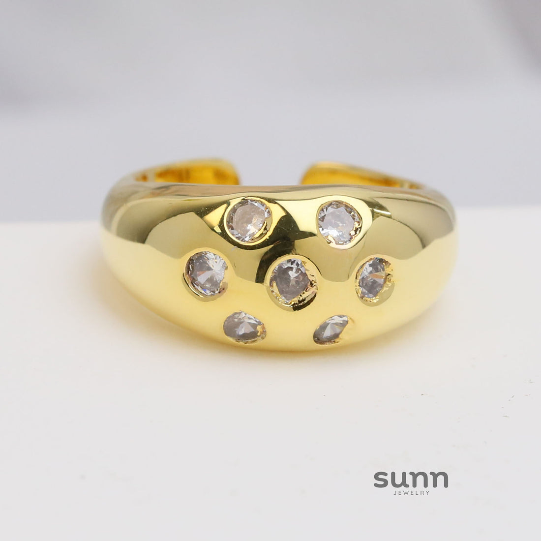 Ren Gold Star Zircon Ring [5J9U3BN6]