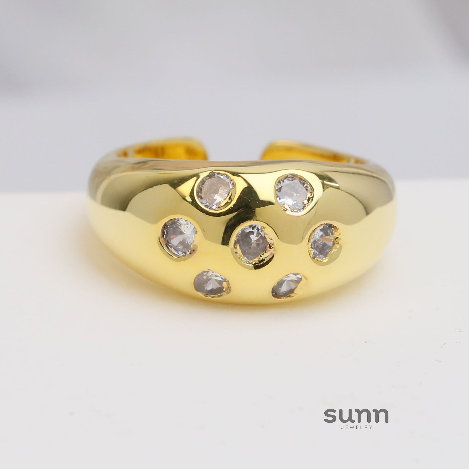 Ren Gold Star Zircon Ring [8B0D5ZTW]