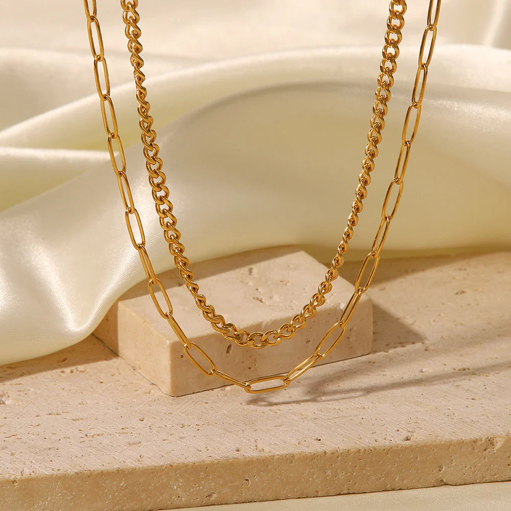 Renae Minimalist Layered Necklace