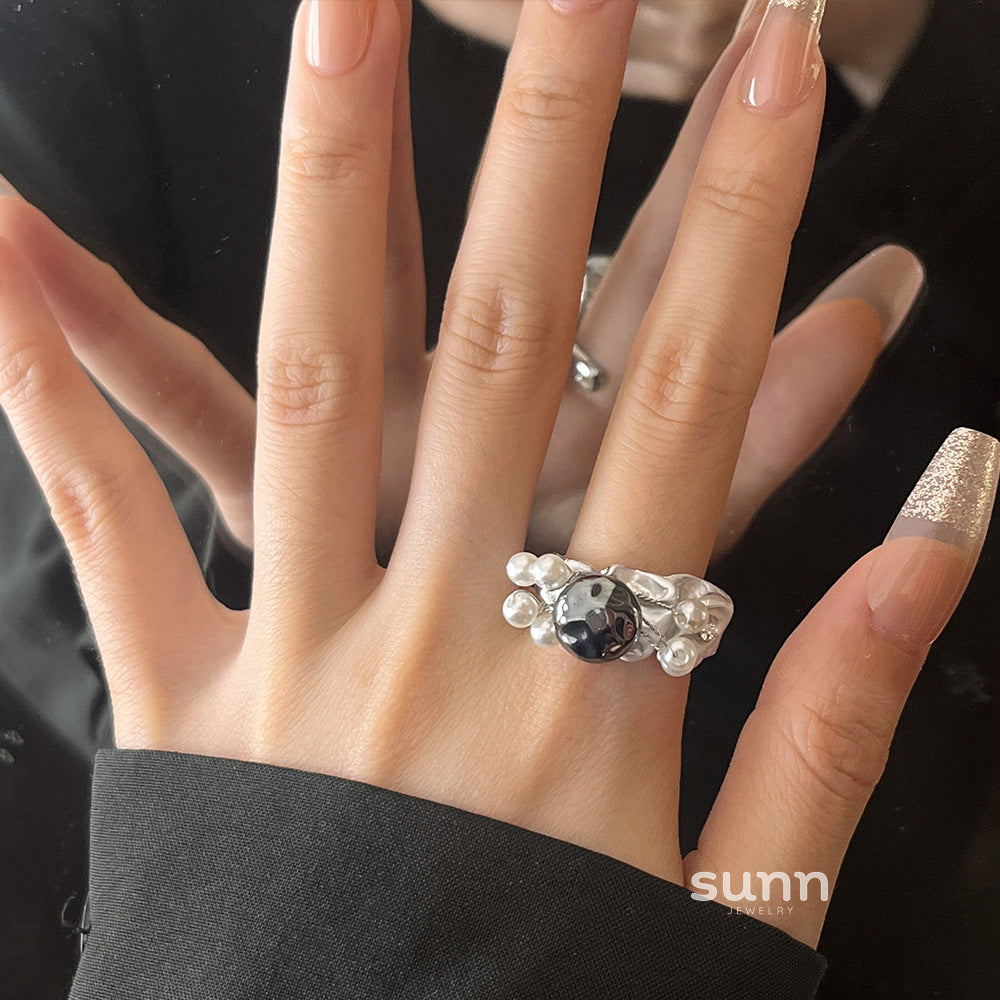 Renesmae Beaded Open Ring [V6QZ4AJO]