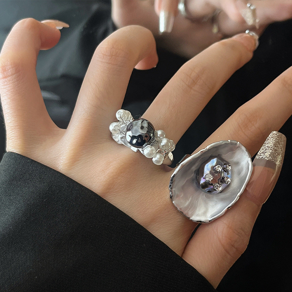 Renesmae Beaded Open Ring [FP201X3Y]