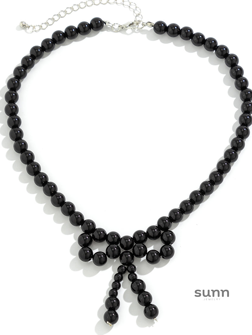 Renesmae Pearl Bow Choker [FWYOWWOE]