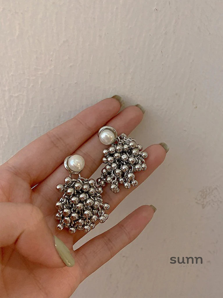 Rhylie Luminous Pearl Tassel Earrings