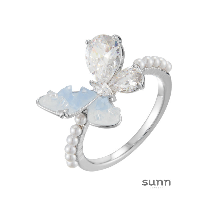 Rhythm Gradient Butterfly Ring [BQN37D1R]