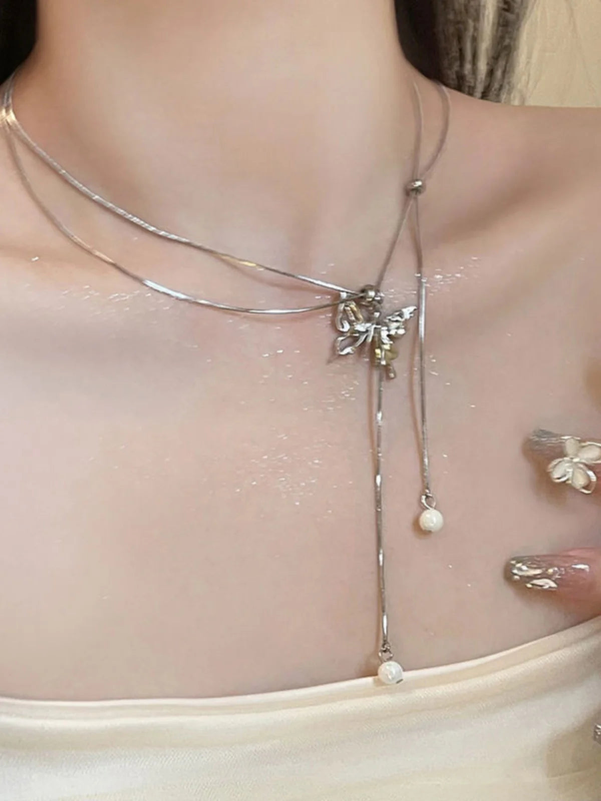 Ria Layered Butterfly Pendant