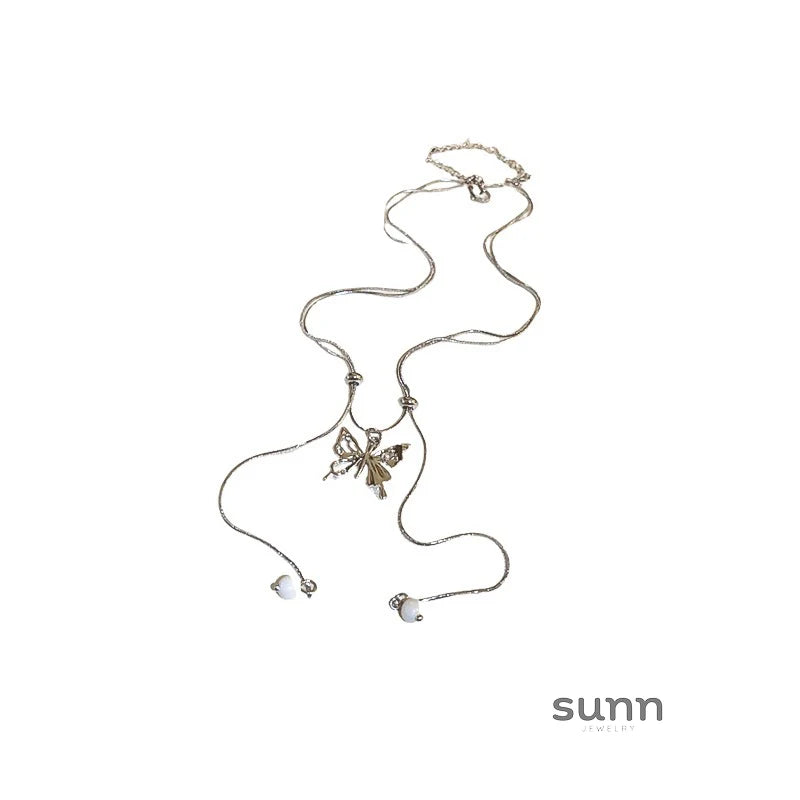 Ria Layered Butterfly Pendant