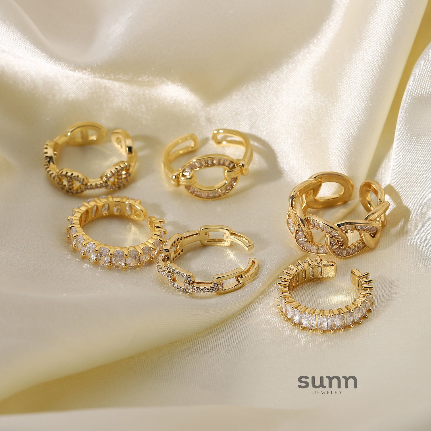 Rianna Zircon Open Ring [G999LY6E]