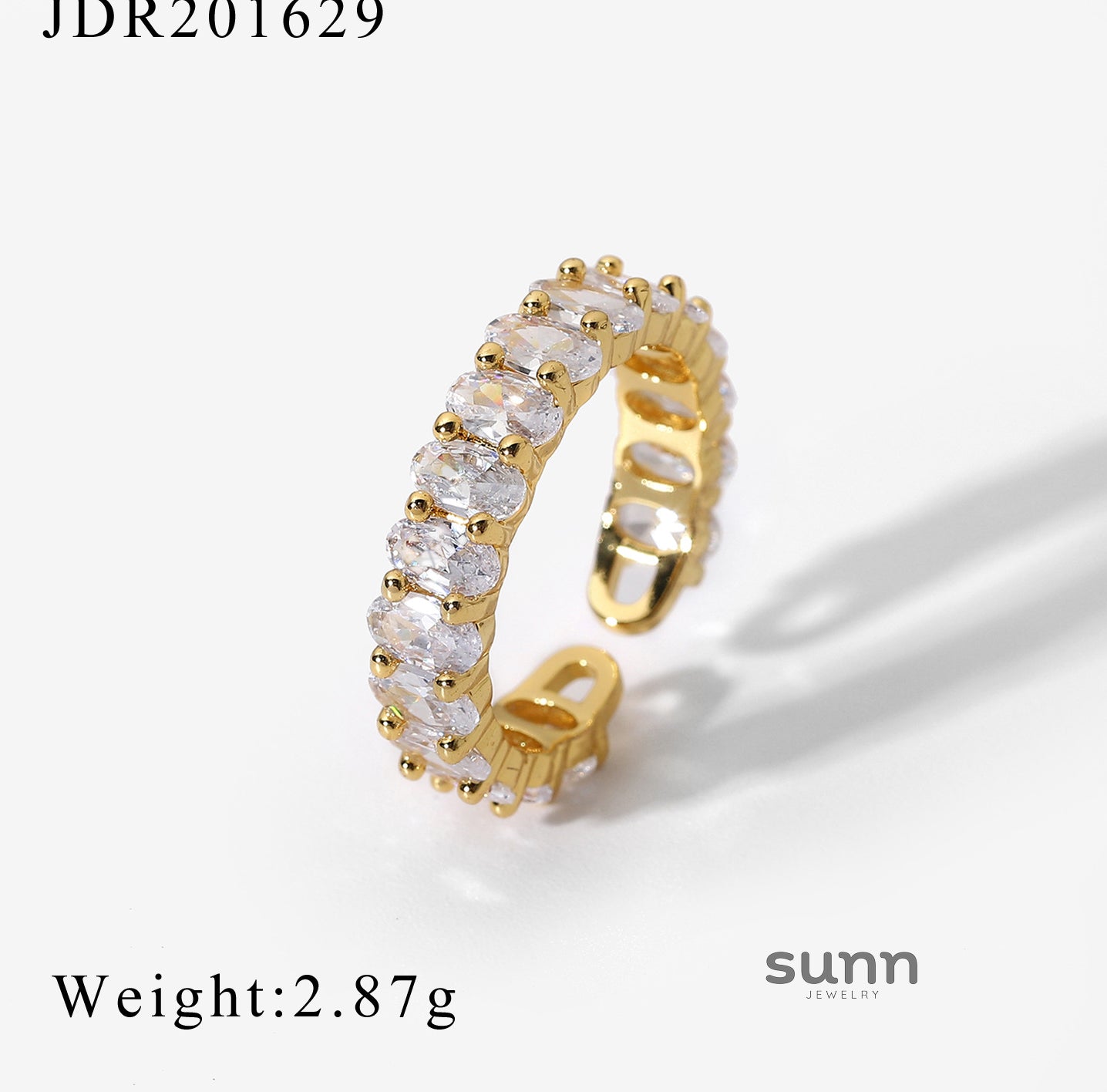 Rianna Zircon Open Ring [LJTFMCIX]