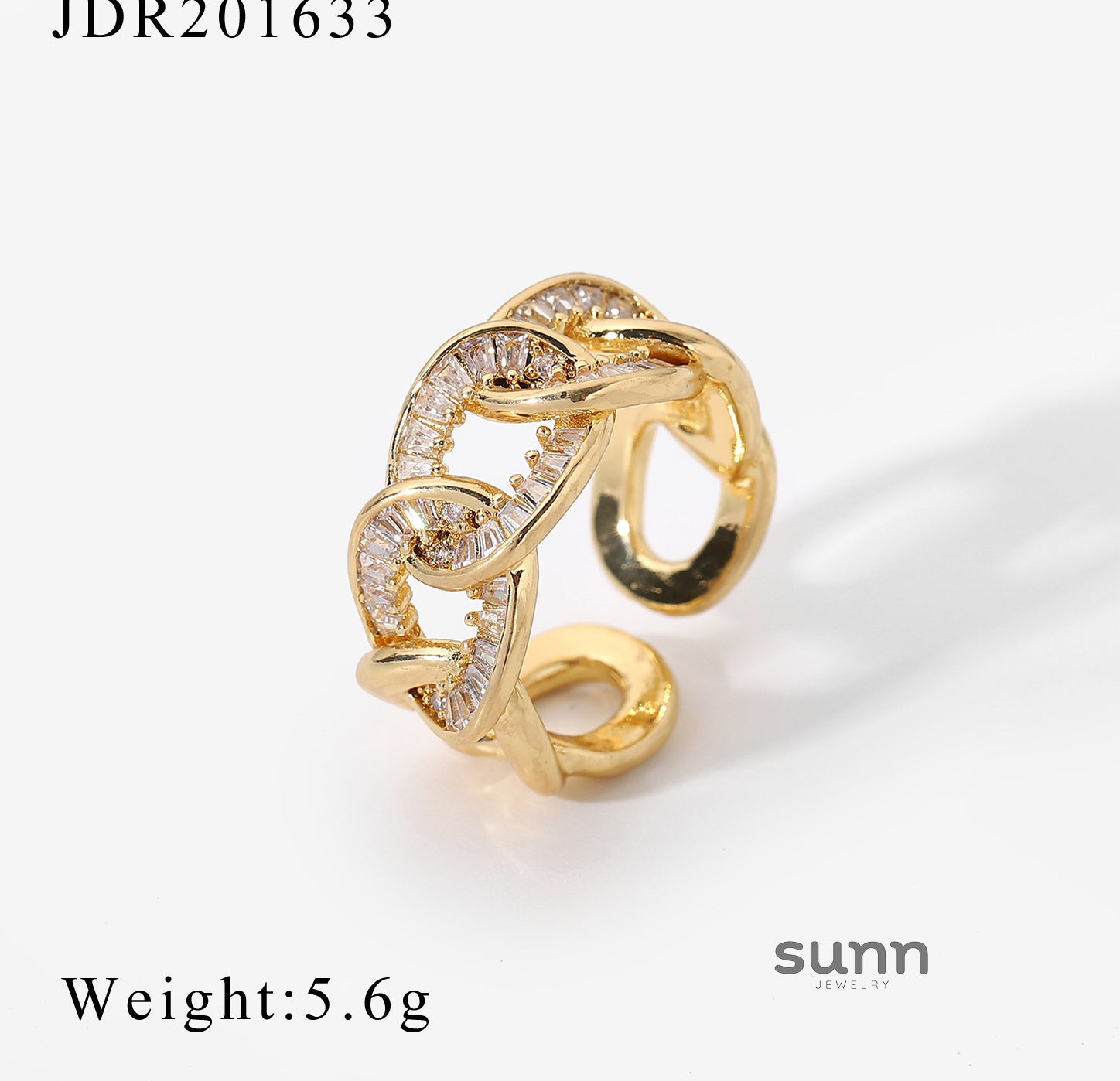 Rianna Zircon Open Ring [N64CT5JN]