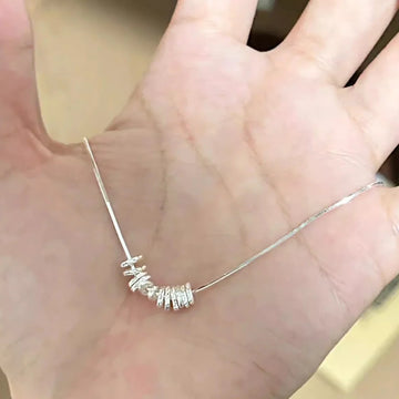 Richelle Hammered Snake Chain Necklace