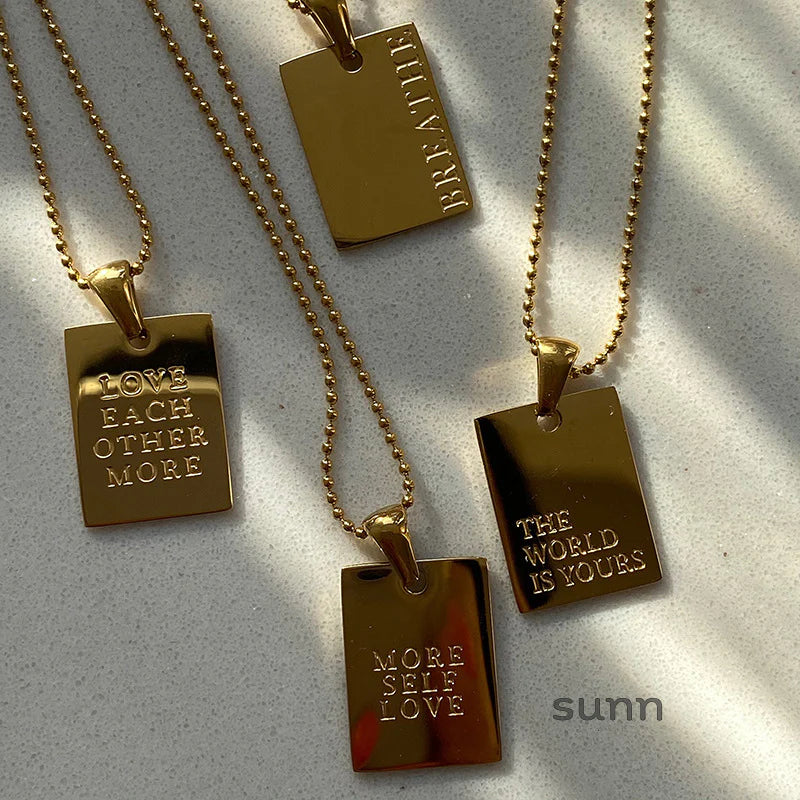 Ricki Layered Message Necklace