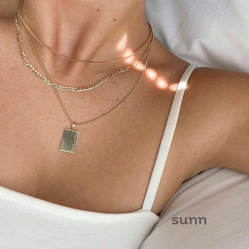 Ricki Layered Message Necklace