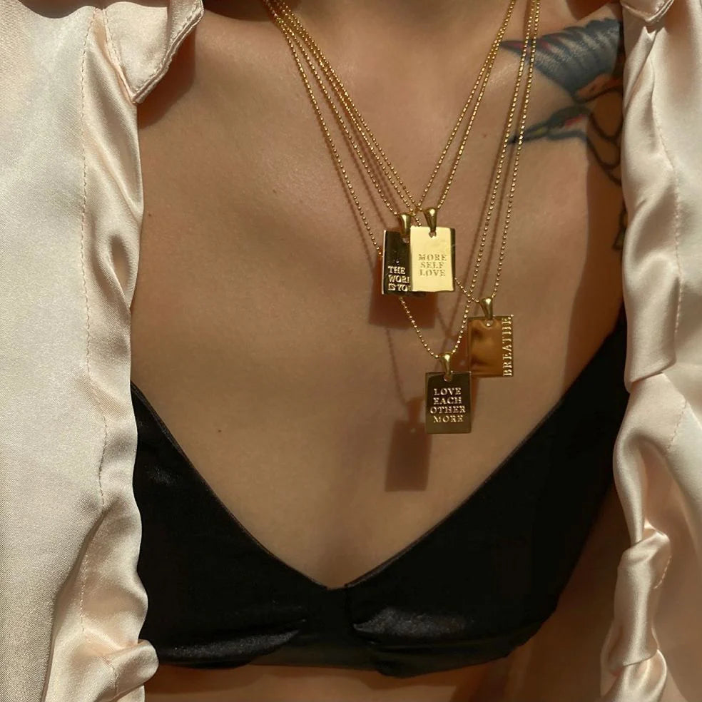 Ricki Layered Message Necklace