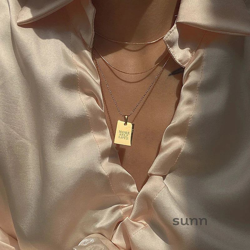 Ricki Layered Message Necklace
