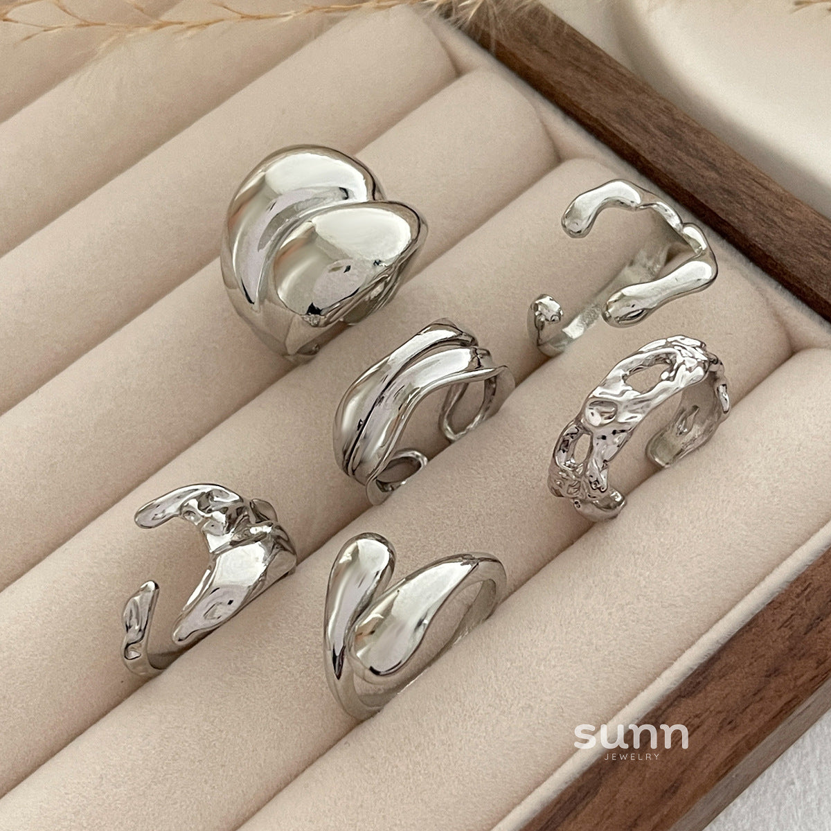 Rilyn Liquid Lava Ring Set [ZFPWHPBU]