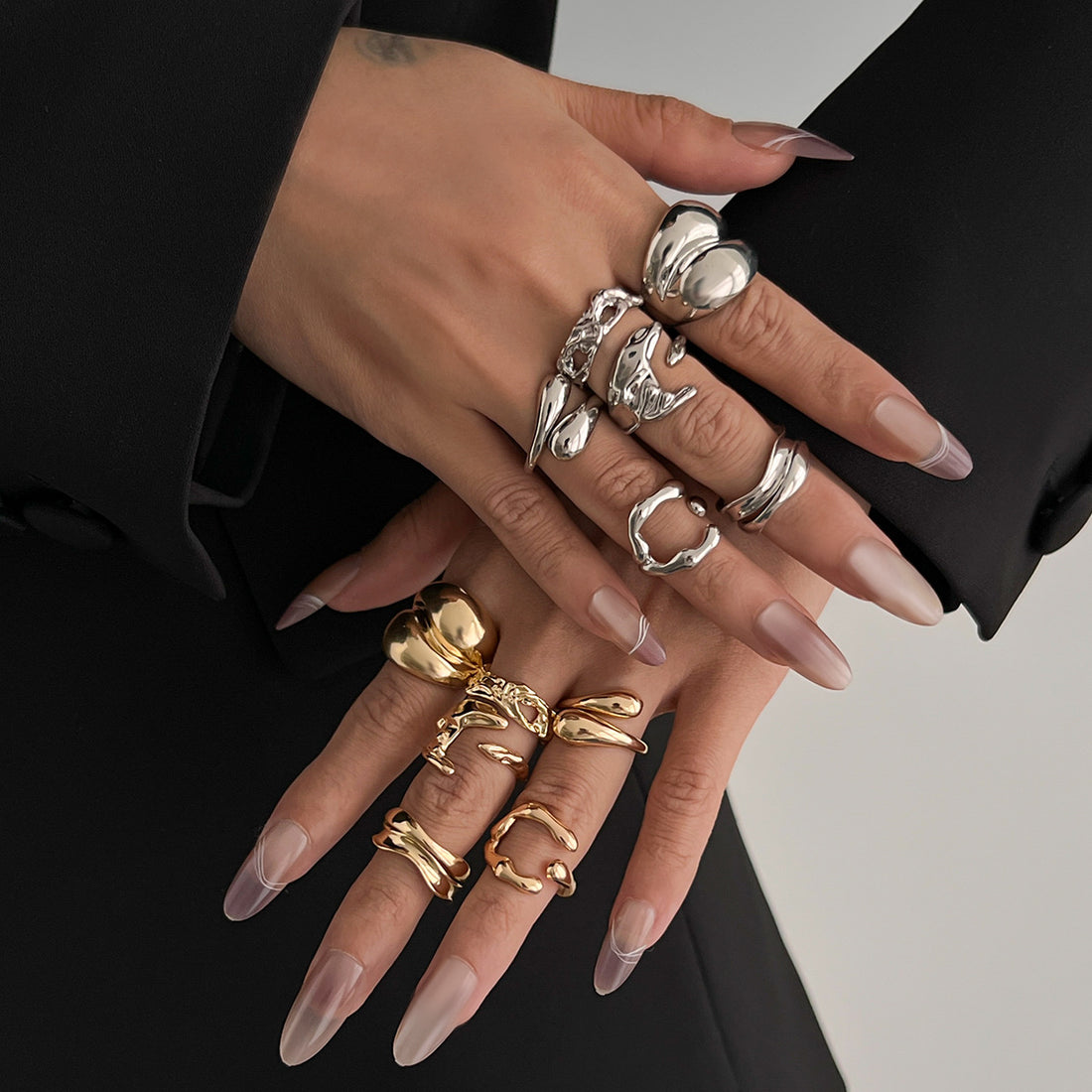 Rilyn Liquid Lava Ring Set [FQGT5RCW]