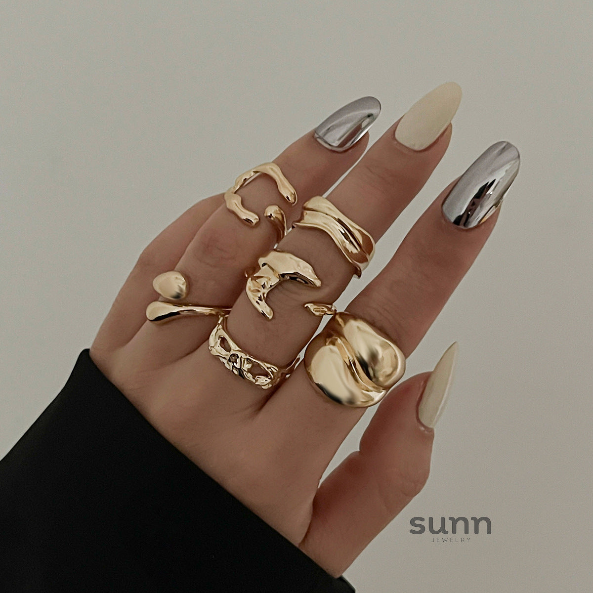 Rilyn Liquid Lava Ring Set [ZAUXJZ57]