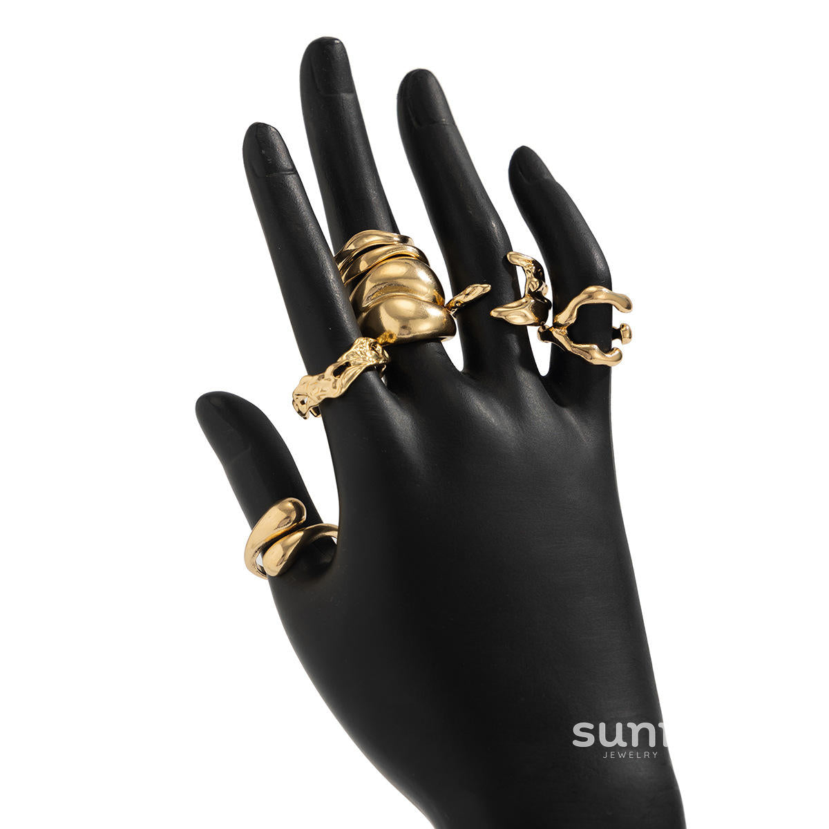 Rilyn Liquid Lava Ring Set [R4SRMWFT]