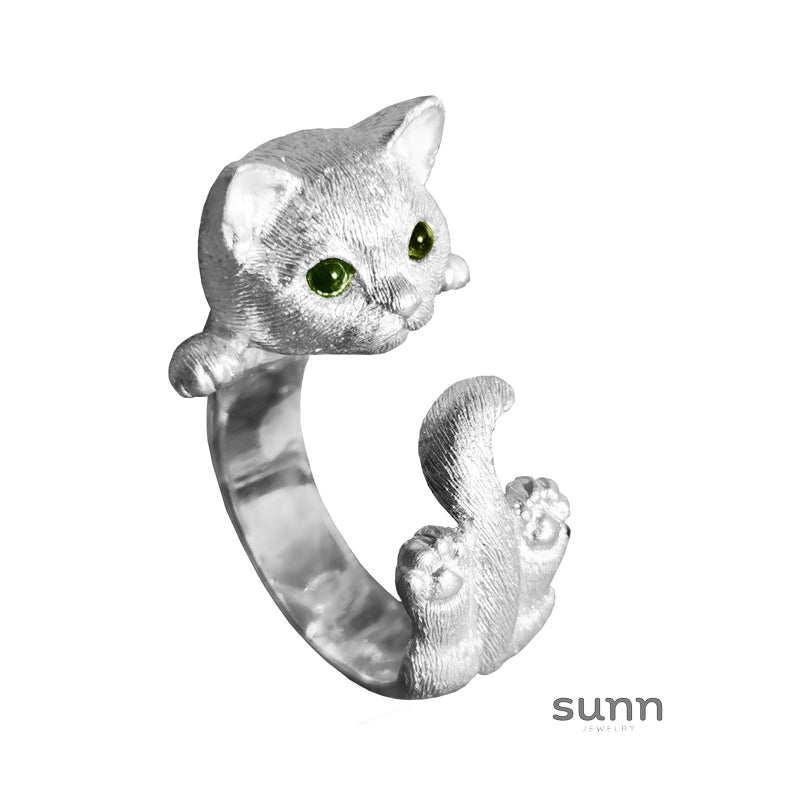Ripley Sterling Cat Eye Ring [XO39IXSK]