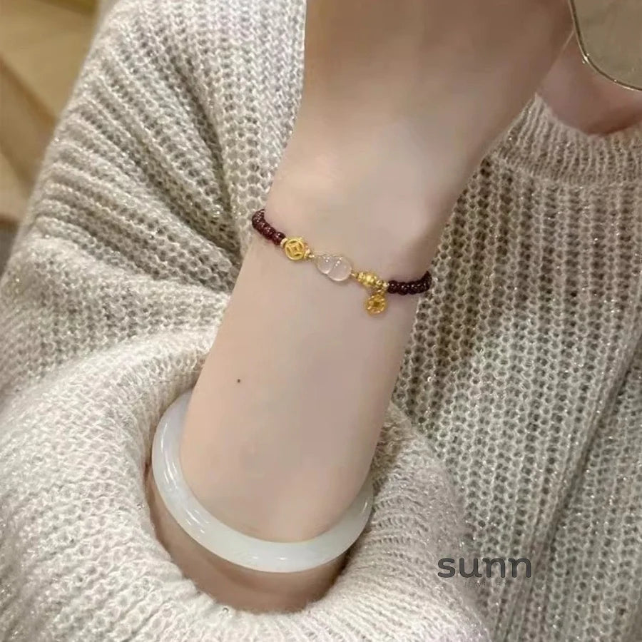 Risa Garnet Gourd Bracelet