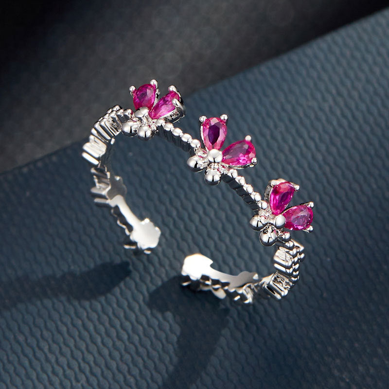 Rita Dainty Butterfly Ring [I2TZH4XN]